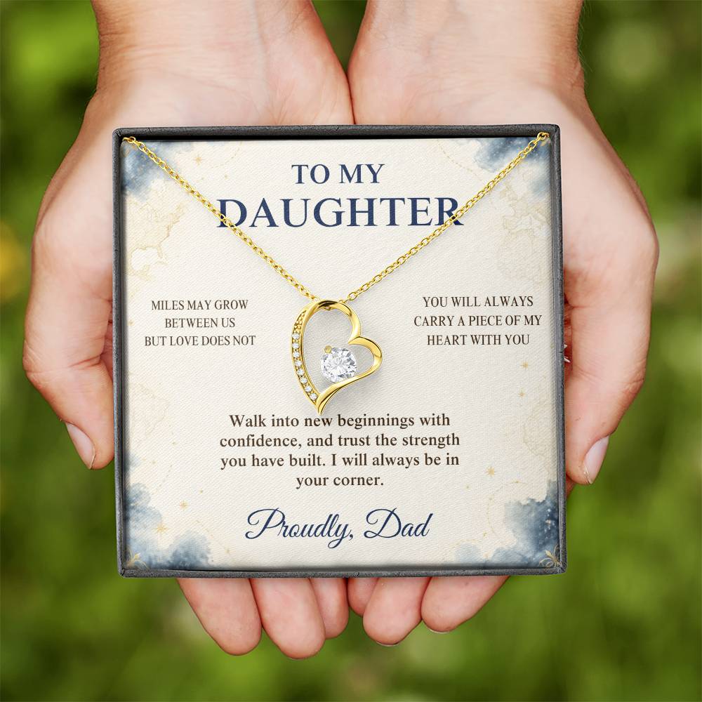 C94 - The Love Between A Father And Daughter Becomes A Legacy That Lives Beyond Every Season - Forever Love Necklace