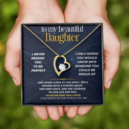 S276 - You Are The Woman I Always Hoped You’d Become – Forever Love Necklace From Dad