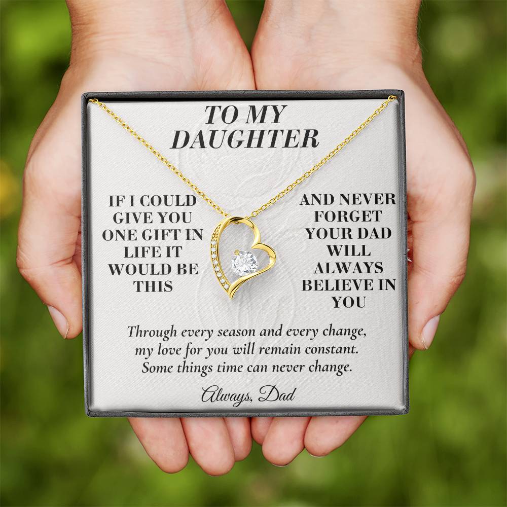 C178 - Dad’s Love Is A Promise That Time Distance And Change Can Never Break - Forever Love Necklace