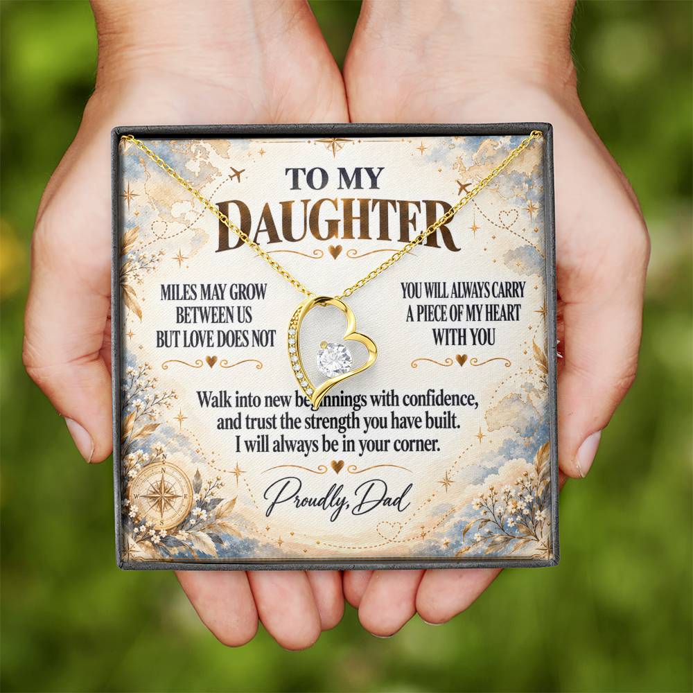 C294 - The Love Between A Father And Daughter Becomes A Legacy That Lives Beyond Every Season - Forever Love Necklace