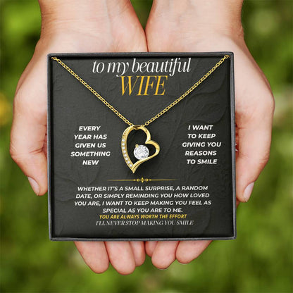 S196 - You Are The Woman I Want To Keep Surprising – Forever Love Necklace From Husband