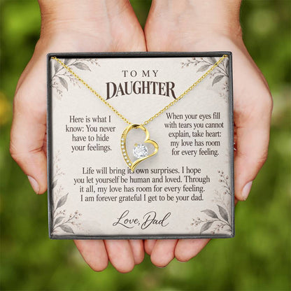 C630 - For The Tears You Hide And The Words I Hope You Always Remember - Forever Love Necklace