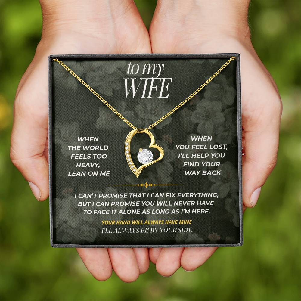 S85 - I’ll Always Be On Your Side – Forever Love Necklace From Husband