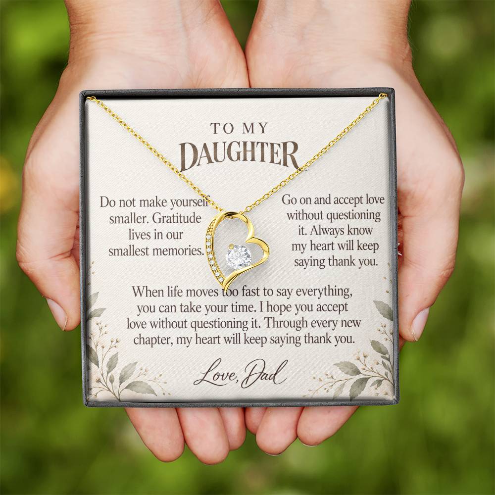 C582 - Across The Miles And A Promise To Carry Into New Chapters - Forever Love Necklace