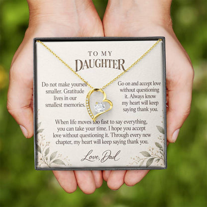 C582 - Across The Miles And A Promise To Carry Into New Chapters - Forever Love Necklace