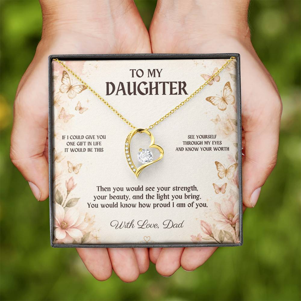 C3 - If I Could Give You One Gift It Would Be To See Yourself Through My Eyes - Forever Love Necklace
