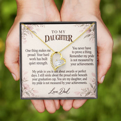 C533 - Your Graduation Day And A Father Proud Of Who You Are - Forever Love Necklace