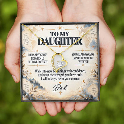 C244 - The Love Between A Father And Daughter Becomes A Legacy That Lives Beyond Every Season - Forever Love Necklace