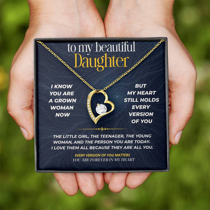 S270 - You Are The Little Girl I Carry In My Heart – Forever Love Necklace From Dad