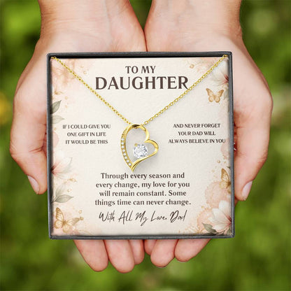 C53 - If I Could Give You One Gift It Would Be To See Yourself Through My Eyes - Forever Love Necklace