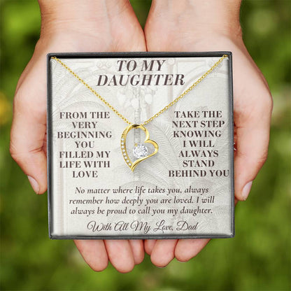 C181 - Let Your Heart Be Brave Your Dreams Be Big And Your Love For Yourself Be Strong - Forever Love Necklace