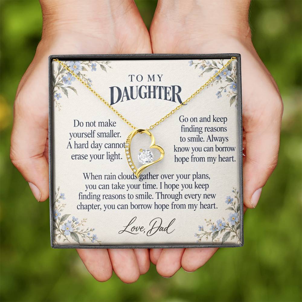 C567 - The Rainy Day We Laughed And A Promise To Carry Into New Chapters - Forever Love Necklace