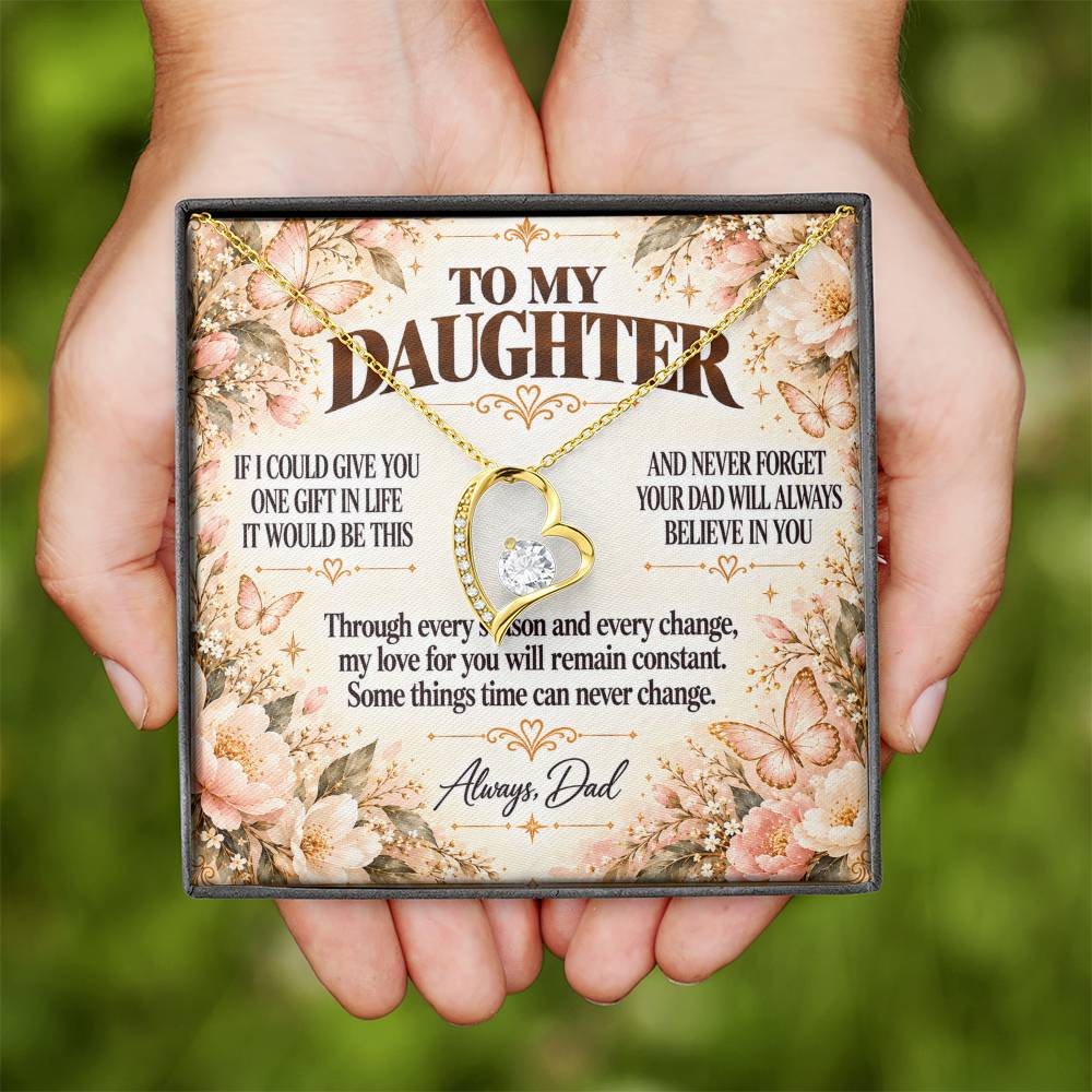 C378 - Dad’s Love Is A Promise That Time Distance And Change Can Never Break - Forever Love Necklace