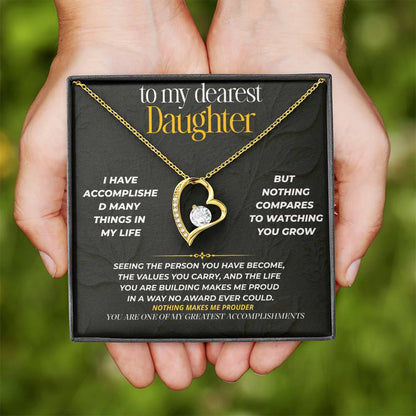 S217 - You Are One Of My Greatest Accomplishments – Forever Love Necklace From Dad