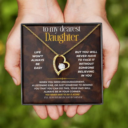 S252 - I’ll Always Be In Your Corner – Forever Love Necklace From Dad