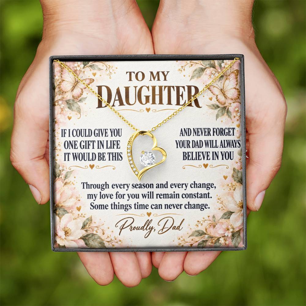 C278 - Dad’s Love Is A Promise That Time Distance And Change Can Never Break - Forever Love Necklace
