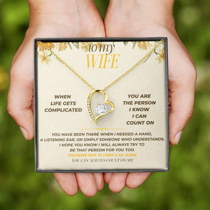 S130 - You’re The One I Can Always Count On – Forever Love Necklace From Husband