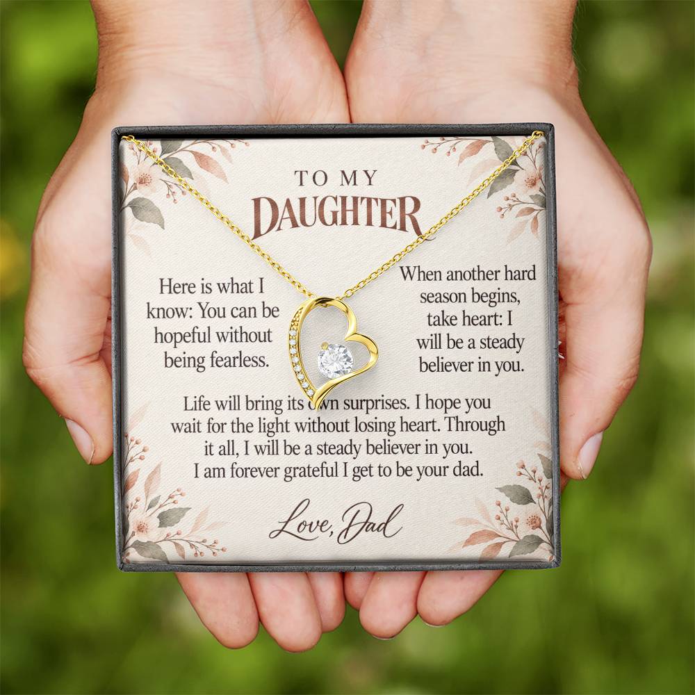 C594 - The Long Distance Hug And A Memory That Time Cannot Take Away - Forever Love Necklace