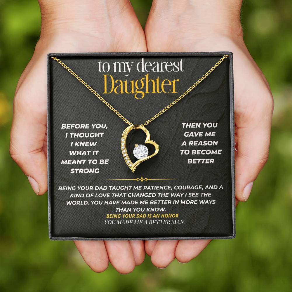 S209 - You Made Me A Better Man – Forever Love Necklace From Dad