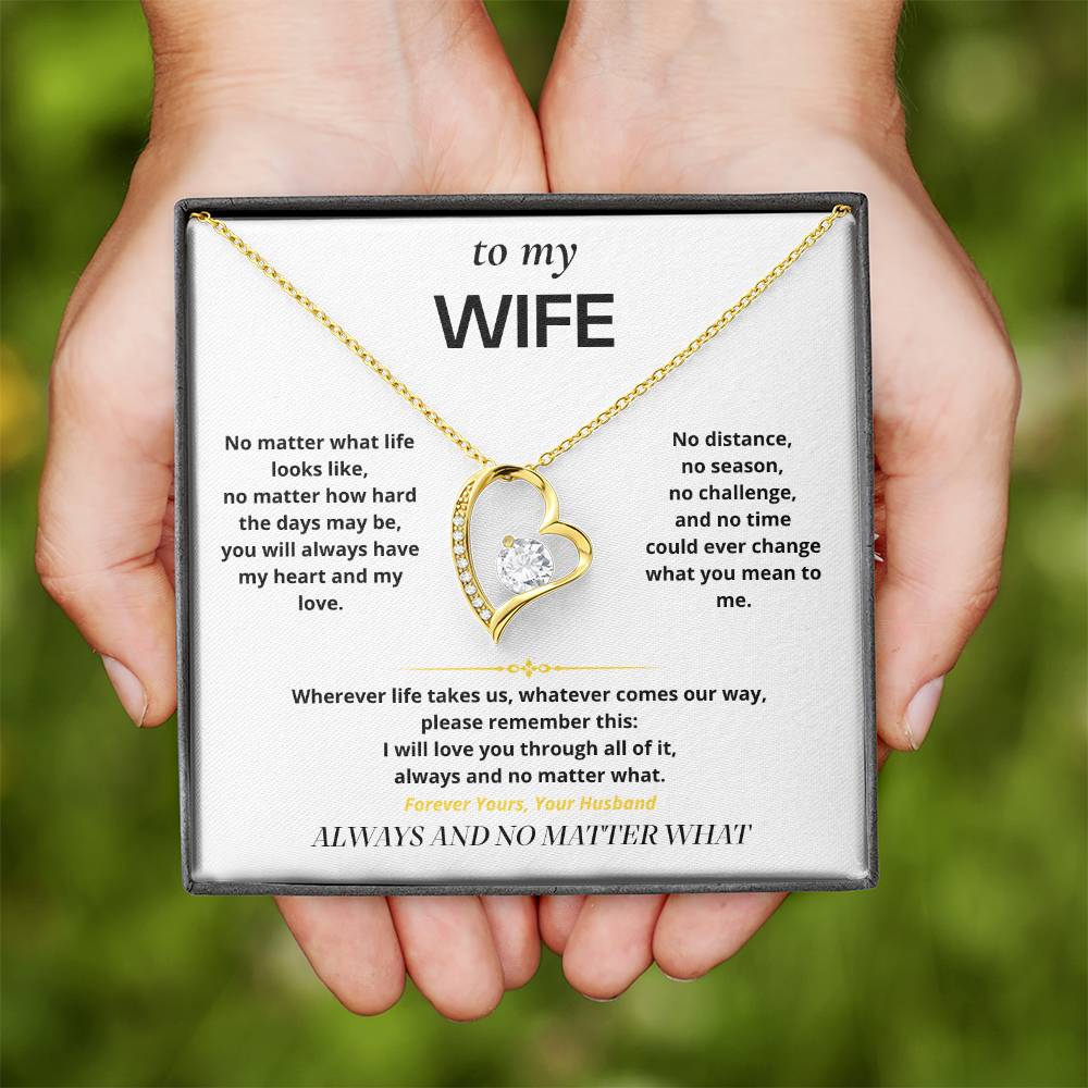 S12 - Always And No Matter What – Forever Love Necklace From Husband