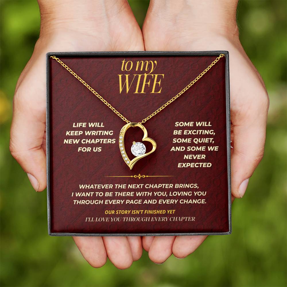 S113 - I’ll Love You In Every Chapter – Forever Love Necklace From Husband