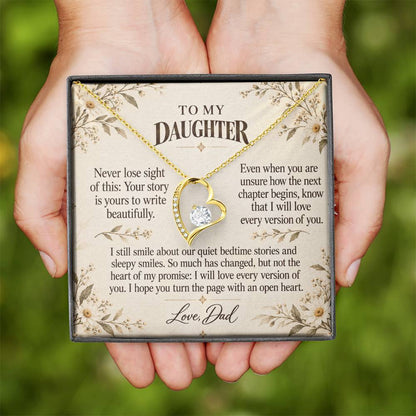 C519 - The Bedtime Stories We Shared And A Memory That Time Cannot Take Away - Forever Love Necklace