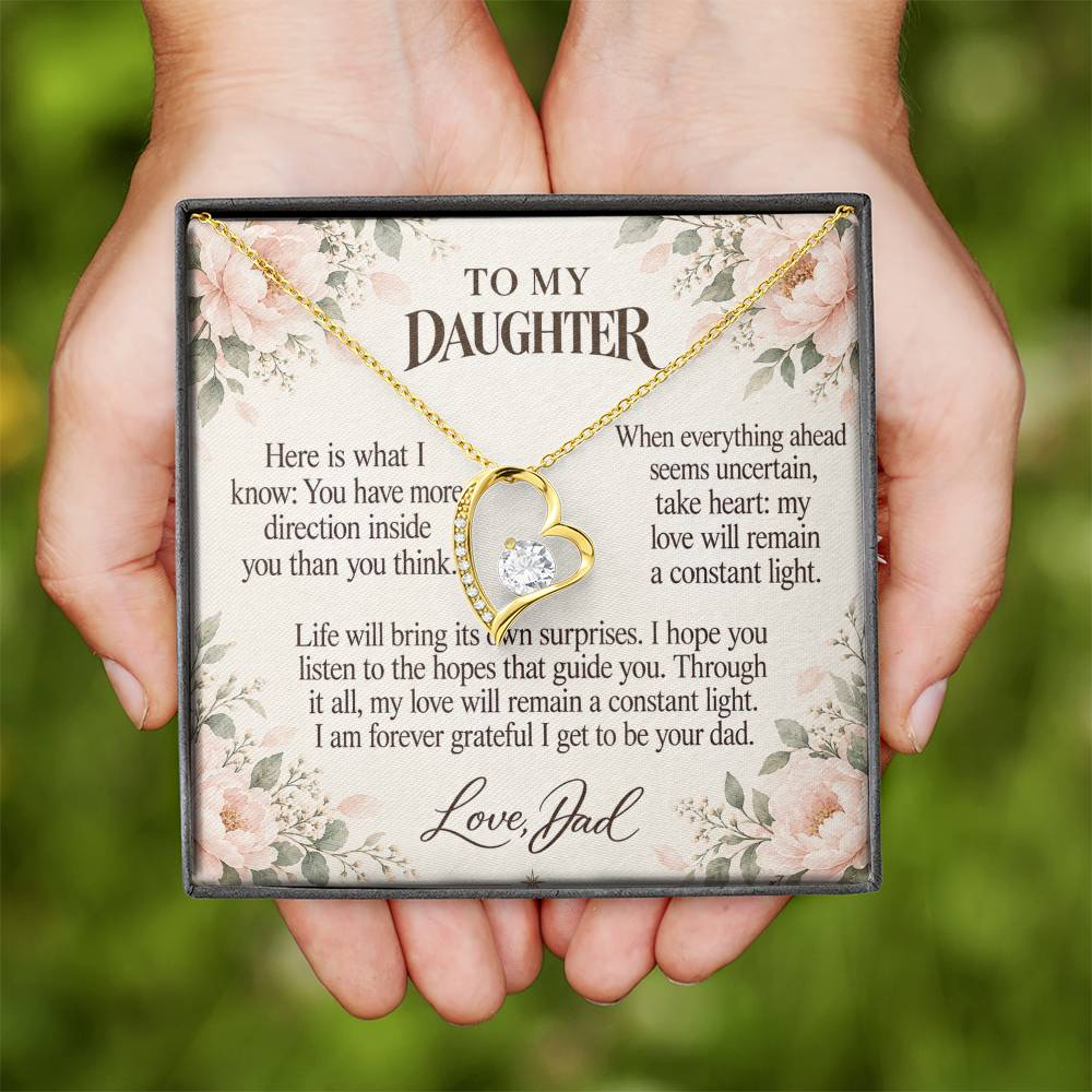 C695 - My North Star And The Words I Hope You Always Remember - Forever Love Necklace