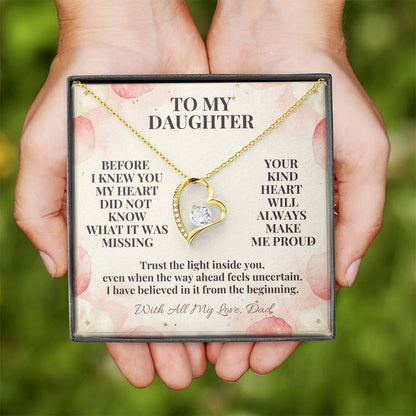 C125 - You Are A Dream I Never Knew My Heart Was Waiting To Love So Deeply - Forever Love Necklace