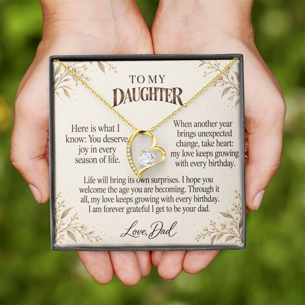 C555 - Every Birthday Candle And The Words I Hope You Always Remember - Forever Love Necklace
