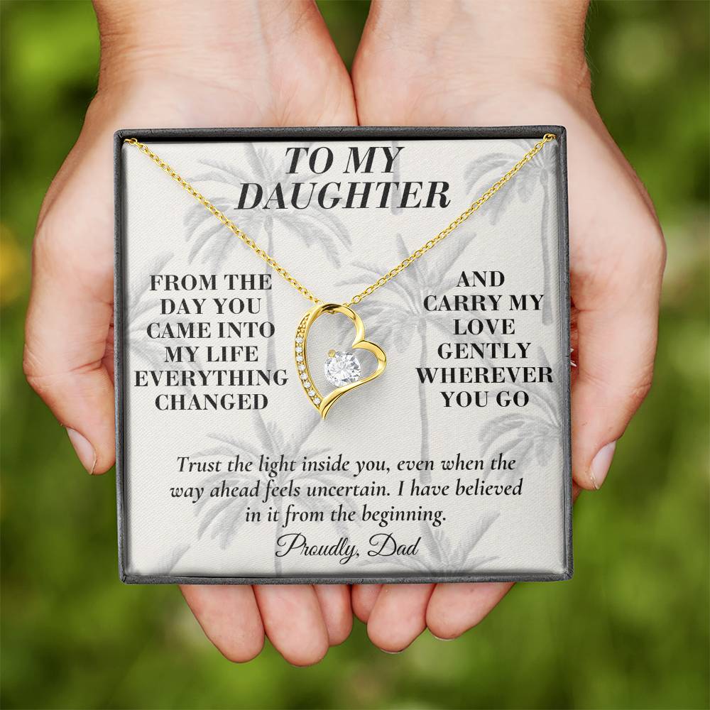 C190 - If You Ever Forget How Special You Are Remember Dad Has Never Forgotten For A Single Day - Forever Love Necklace
