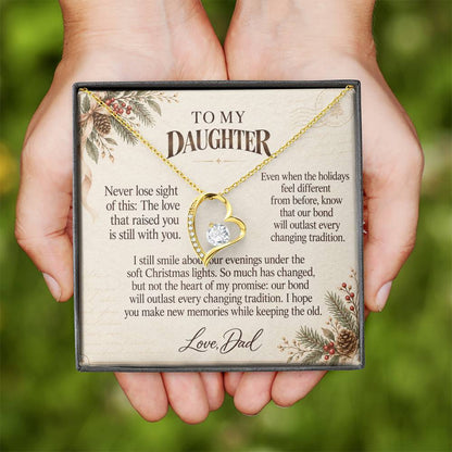 C559 - The Christmas Lights We Shared And A Memory That Time Cannot Take Away - Forever Love Necklace