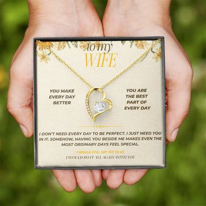 S121 - You Are The Best Part Of Every Day – Forever Love Necklace From Husband