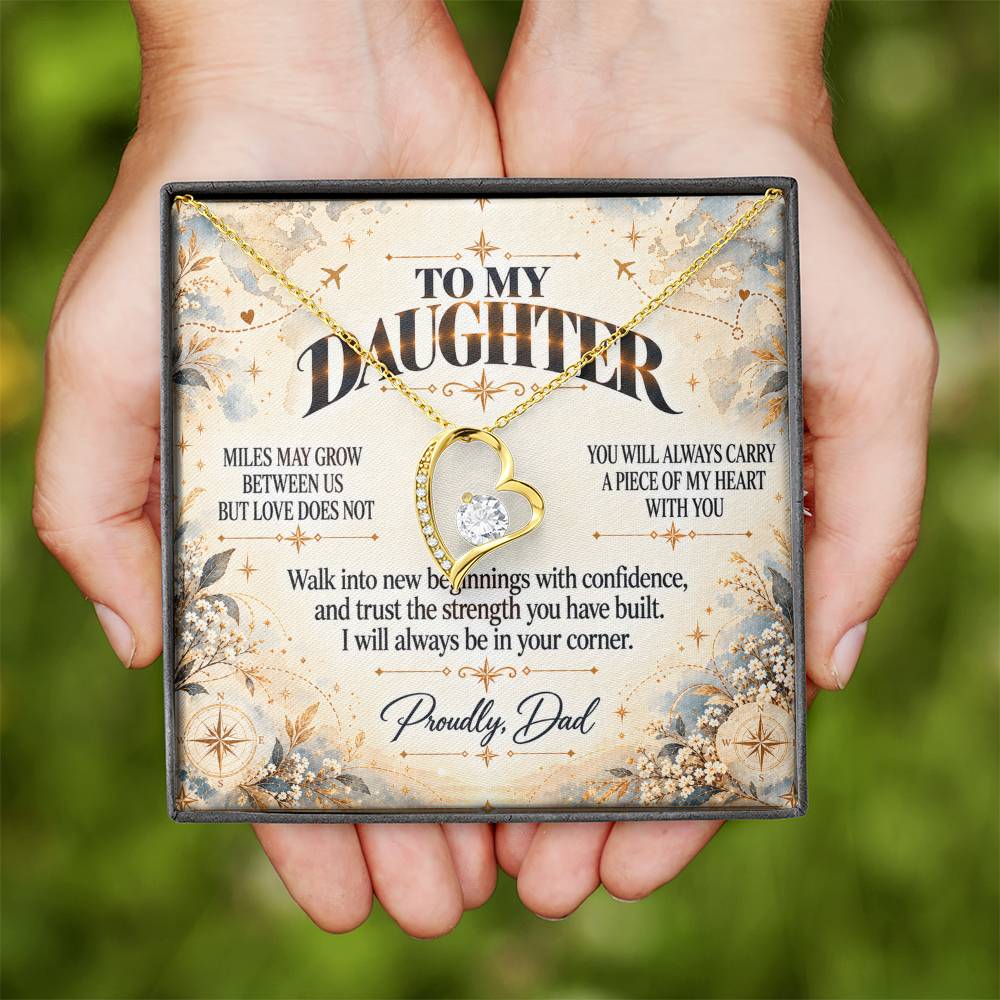 C494 - The Love Between A Father And Daughter Becomes A Legacy That Lives Beyond Every Season - Forever Love Necklace