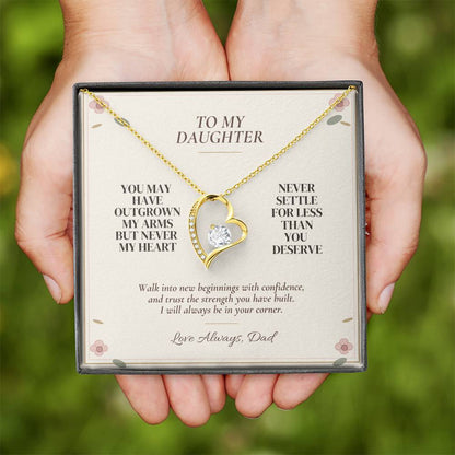 C104 - You Will Forever Be My Little Girl And One Of The Greatest Blessings Of My Life - Forever Love Necklace
