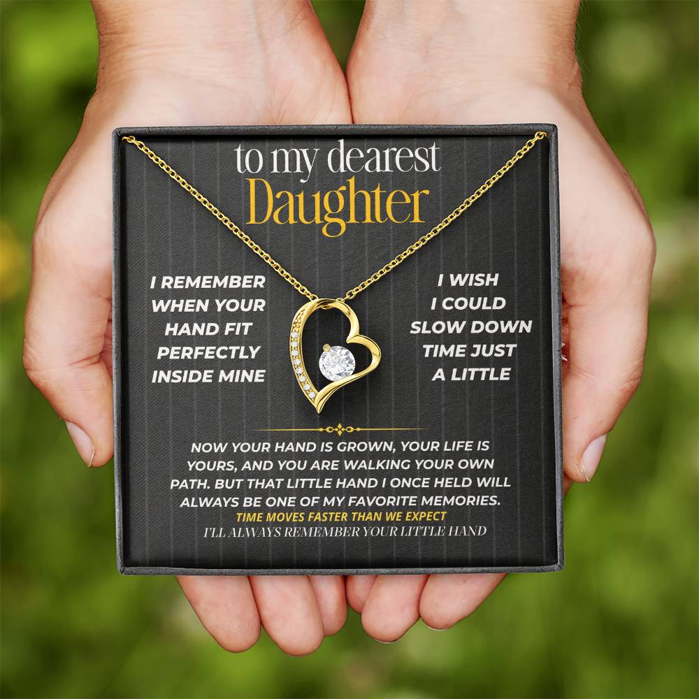 S265 - I’ll Always Remember Holding Your Little Hand – Forever Love Necklace From Dad