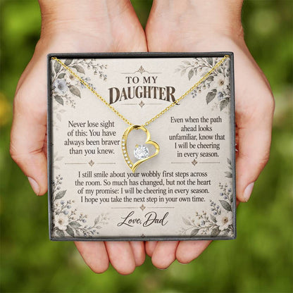 C509 - The First Steps We Cheered And A Memory That Time Cannot Take Away - Forever Love Necklace