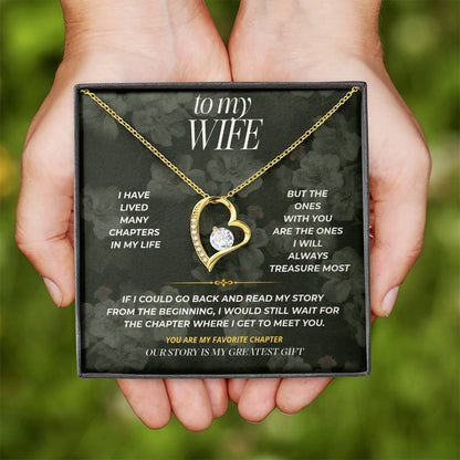 S87 - The Best Part Of My Story Is You – Forever Love Necklace From Husband