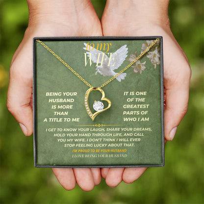 S131 - I Love Being Your Husband – Forever Love Necklace From Husband