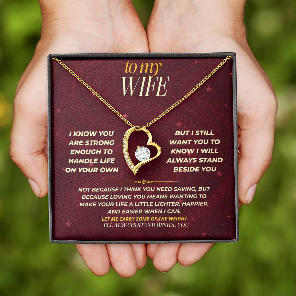 S171 - You Are The Woman I Want To Protect And Love – Forever Love Necklace From Husband