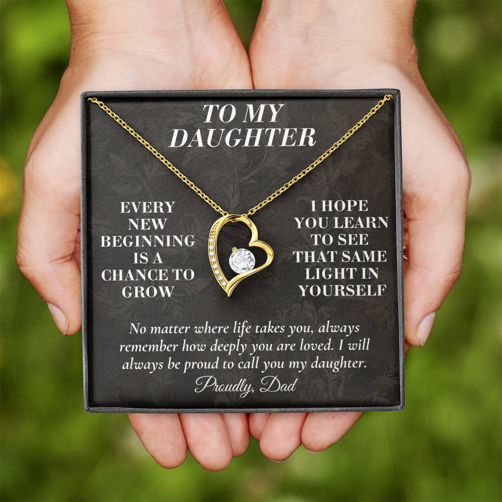 C165 - Never Doubt How Much Joy You Brought Into My Life From The Day You Arrived - Forever Love Necklace