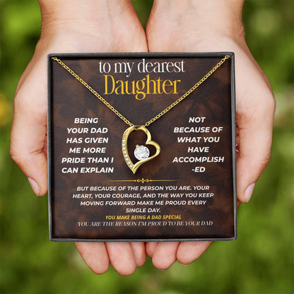 S256 - You Are The Reason I’m Proud To Be A Dad – Forever Love Necklace From Dad