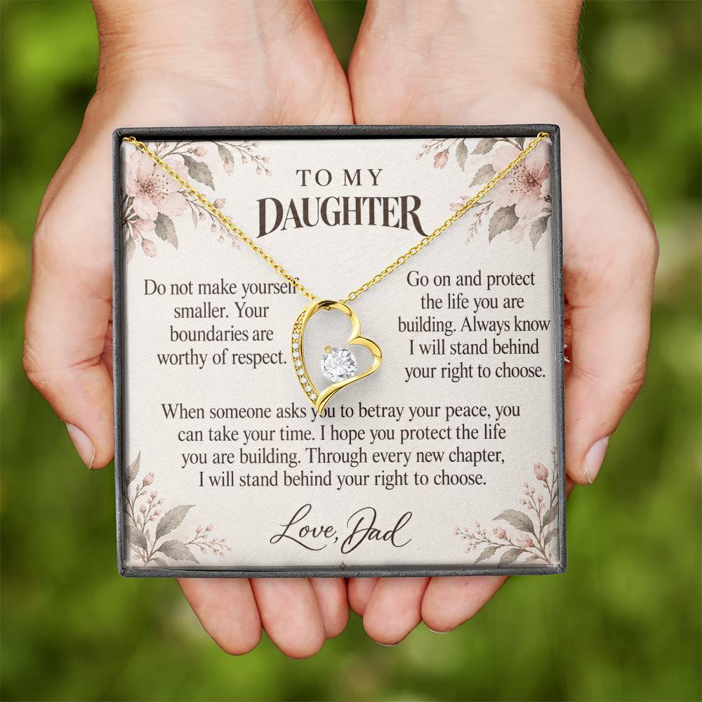 C662 - Permission To Say No And A Promise To Carry Into New Chapters - Forever Love Necklace