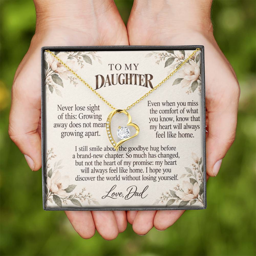 C544 - The Day You Left For College And A Memory That Time Cannot Take Away - Forever Love Necklace
