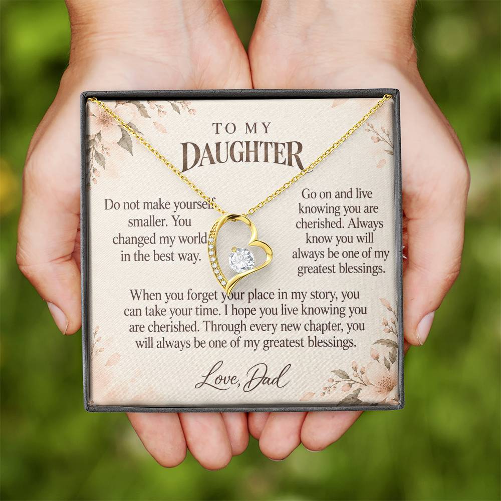 C587 - An Ocean Cannot Separate Us And A Promise To Carry Into New Chapters - Forever Love Necklace