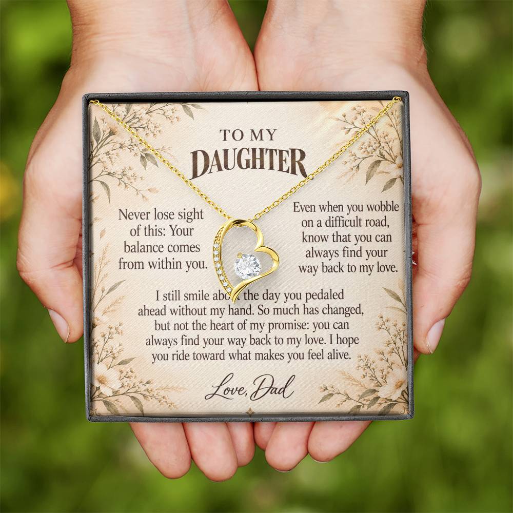C524 - The Bicycle I Let Go And A Memory That Time Cannot Take Away - Forever Love Necklace