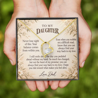 C524 - The Bicycle I Let Go And A Memory That Time Cannot Take Away - Forever Love Necklace