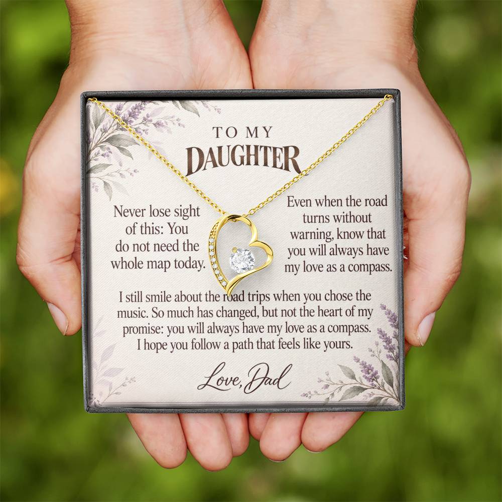C579 - The Long Road Ahead And A Memory That Time Cannot Take Away - Forever Love Necklace