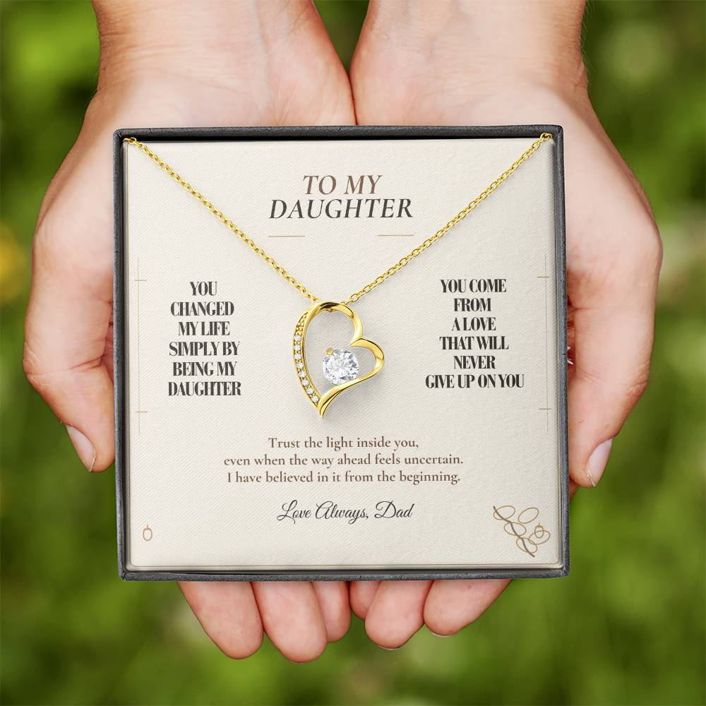 C120 - You Made Me A Better Man Simply By Giving Me The Honor Of Being Your Dad - Forever Love Necklace