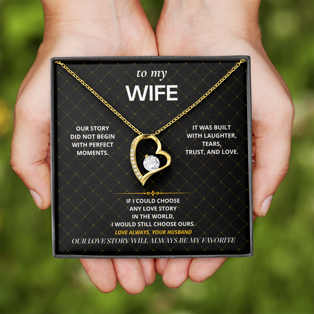 S40 - Our Love Story – Forever Love Necklace From Husband