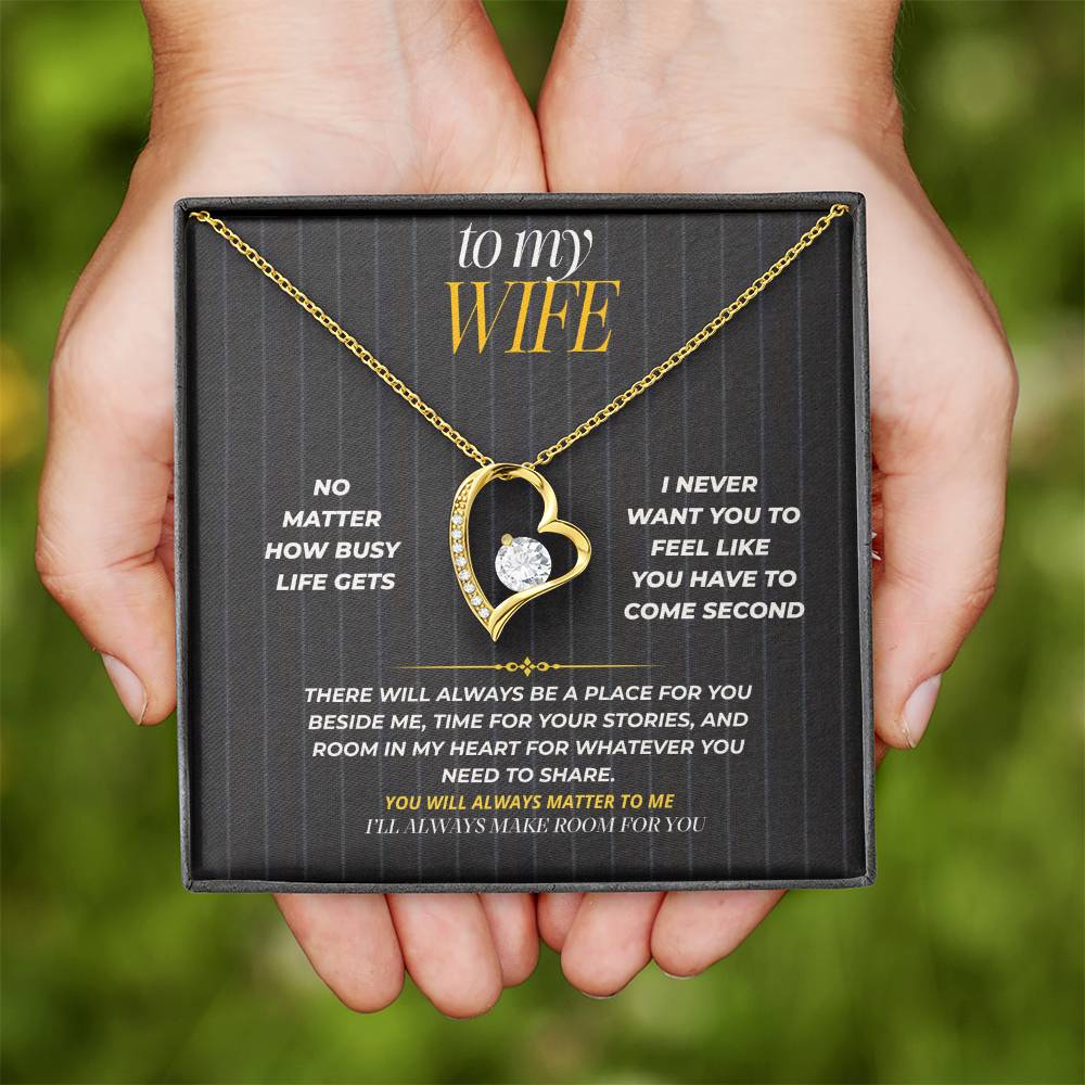 S184 - I’ll Always Make Room For You – Forever Love Necklace From Husband